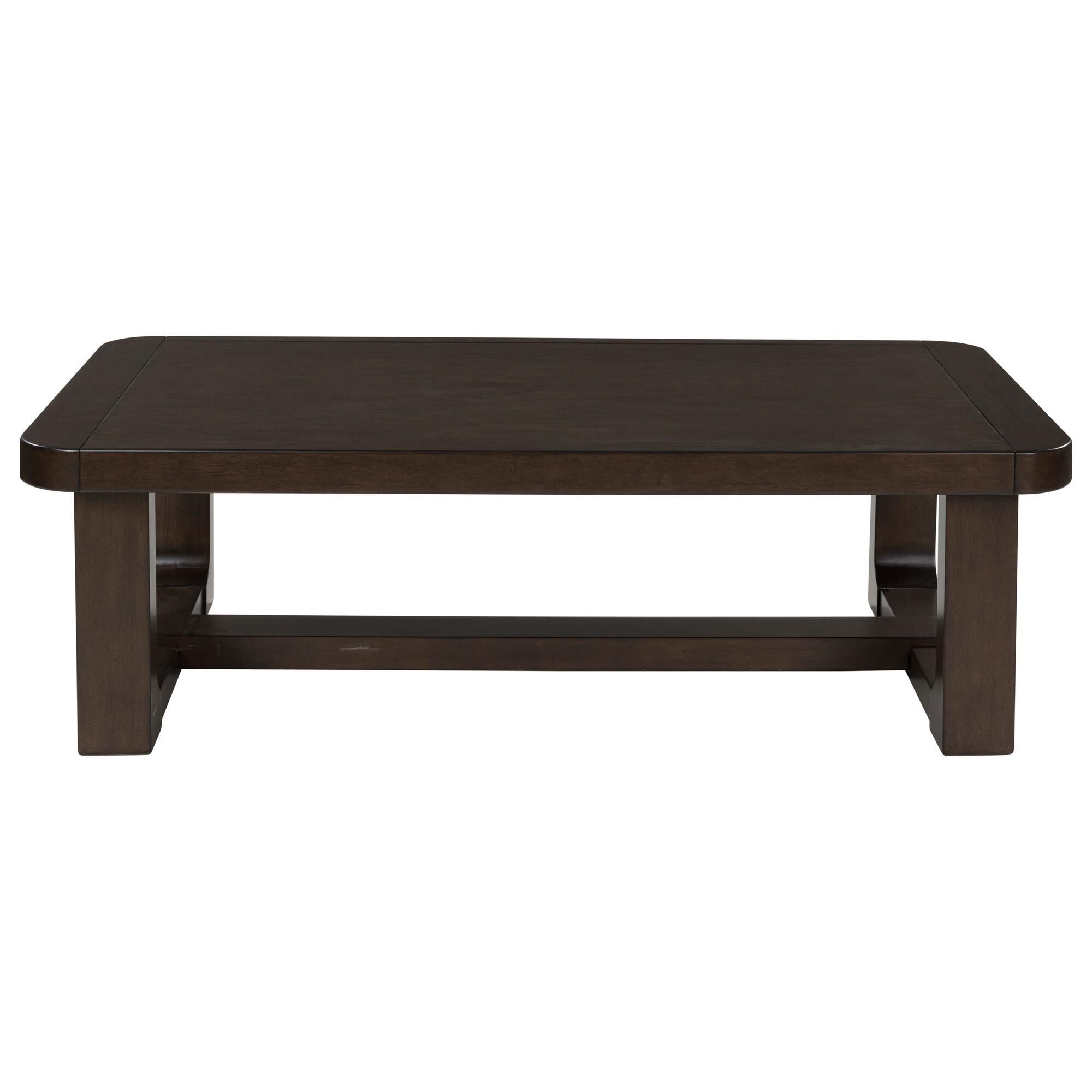 Ashley Breckington Rectangular Cocktail Table in Dark Brown
