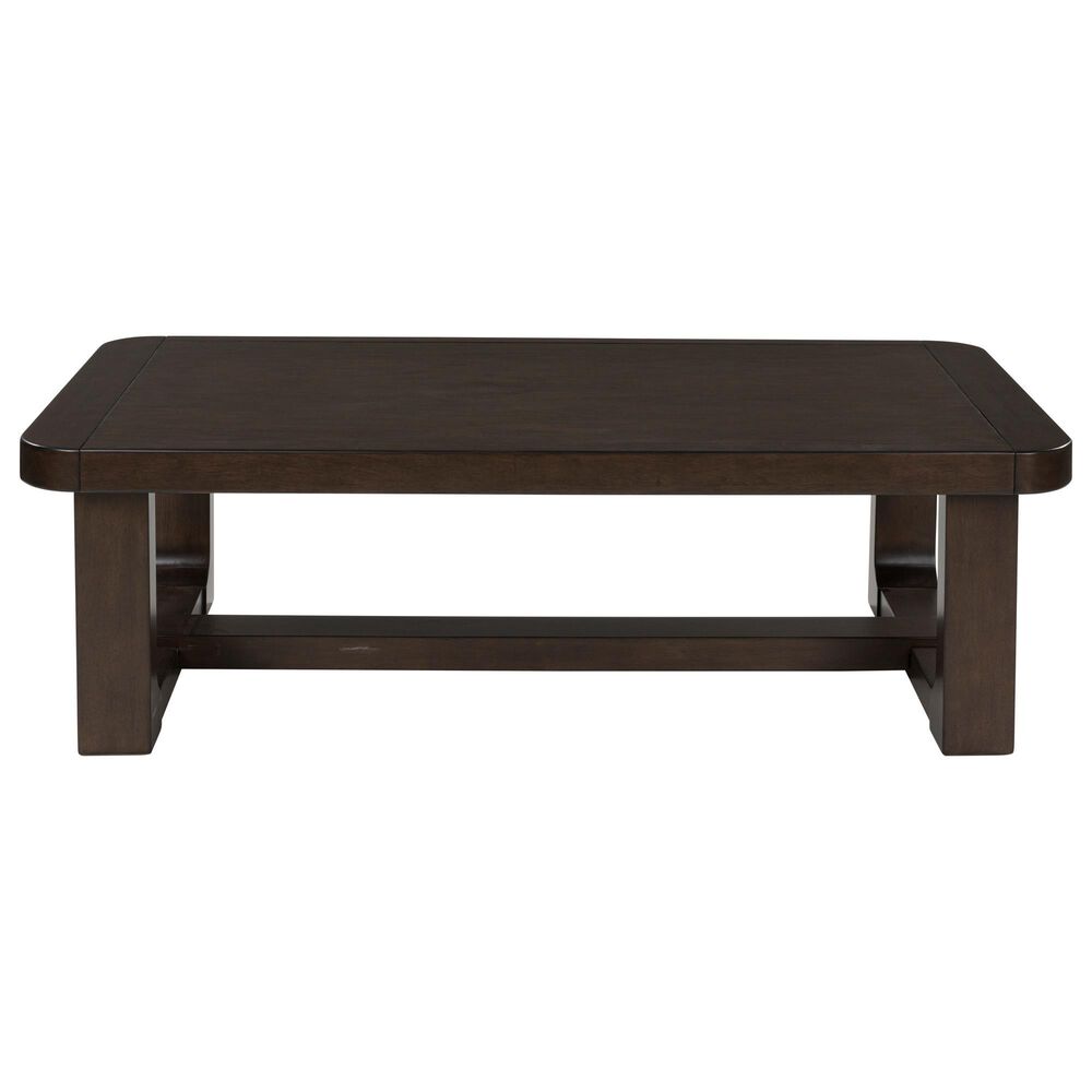 Ashley Breckington Rectangular Cocktail Table in Dark Brown, , large