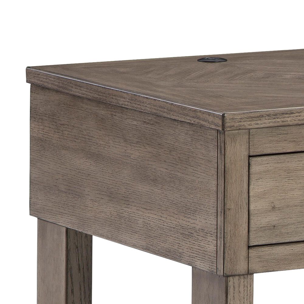 Ashley Loyaska End Table in Grayish Brown and White, , large