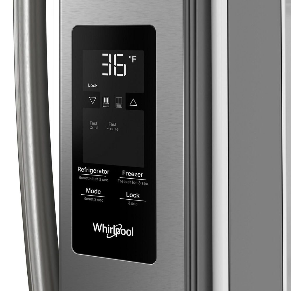 Whirlpool 30.52 Cu. Ft. French Door Refrigerator with Interior Water Dispenser in Fingerprint Resistant Stainless Steel, , large
