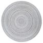 Surya Azalea 8" Round Medium Gray, Black and Cream Area Rug, , large