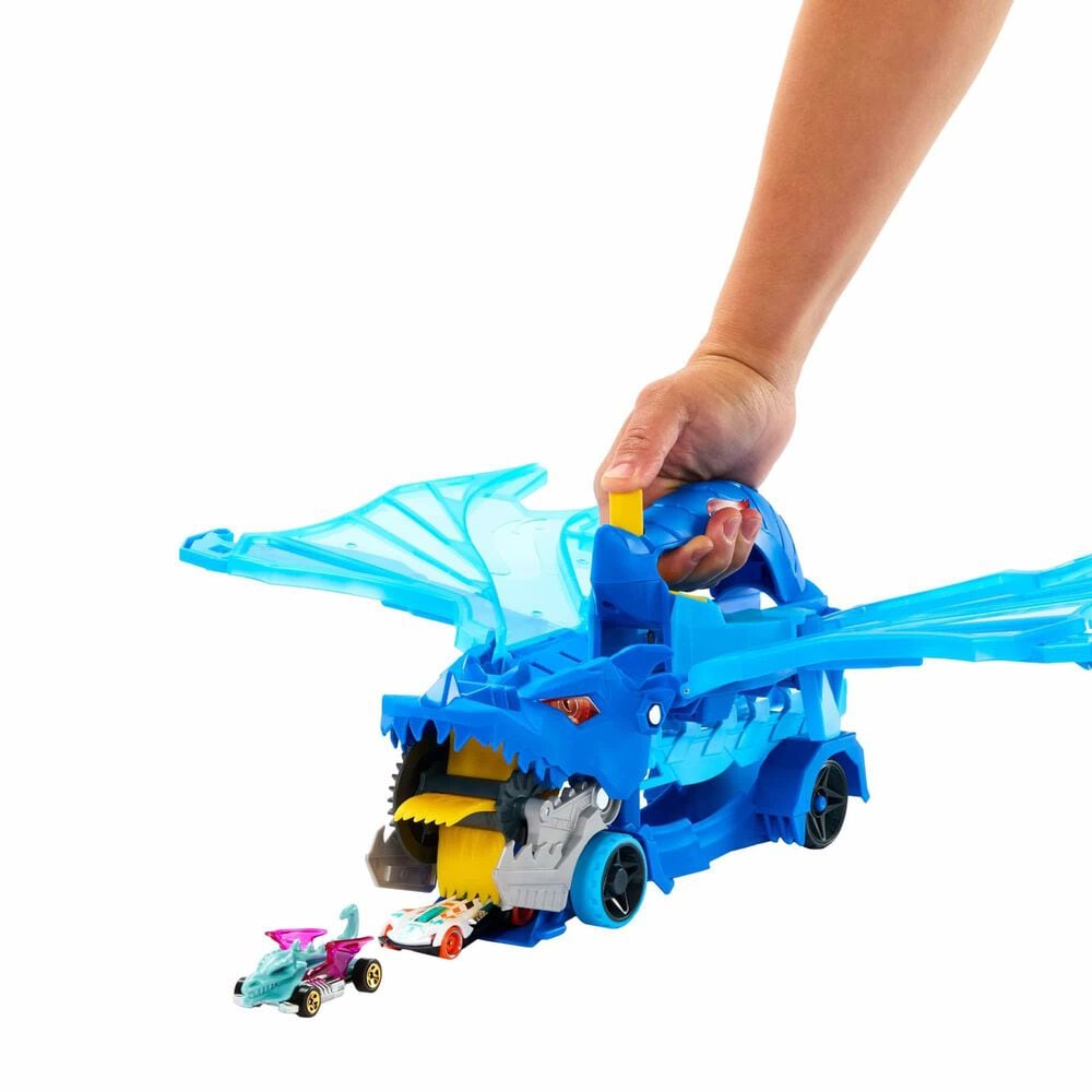 Hot Wheels City Ultimate Dual Dragon Hauler Playset in Multicolor, , large