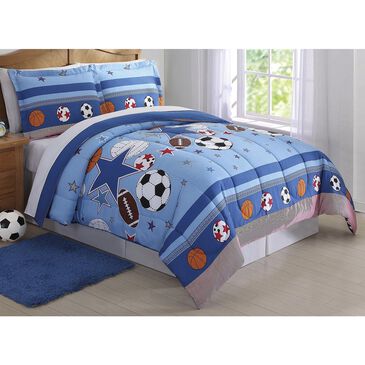 Pem America Sports and Stars 2-Piece Twin Comforter Set in Blue, , large