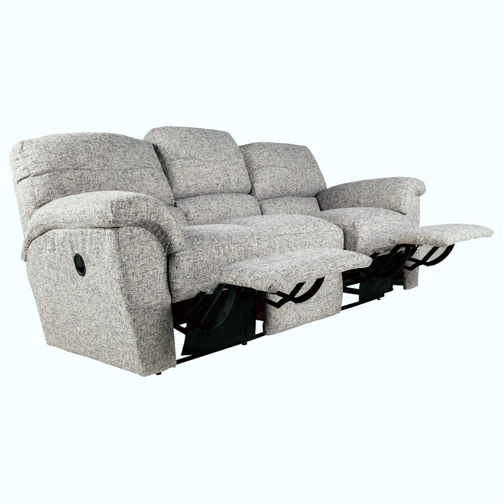 LaZBoy Reese Motion Sofa in Salt and Pepper Nebraska Furniture Mart