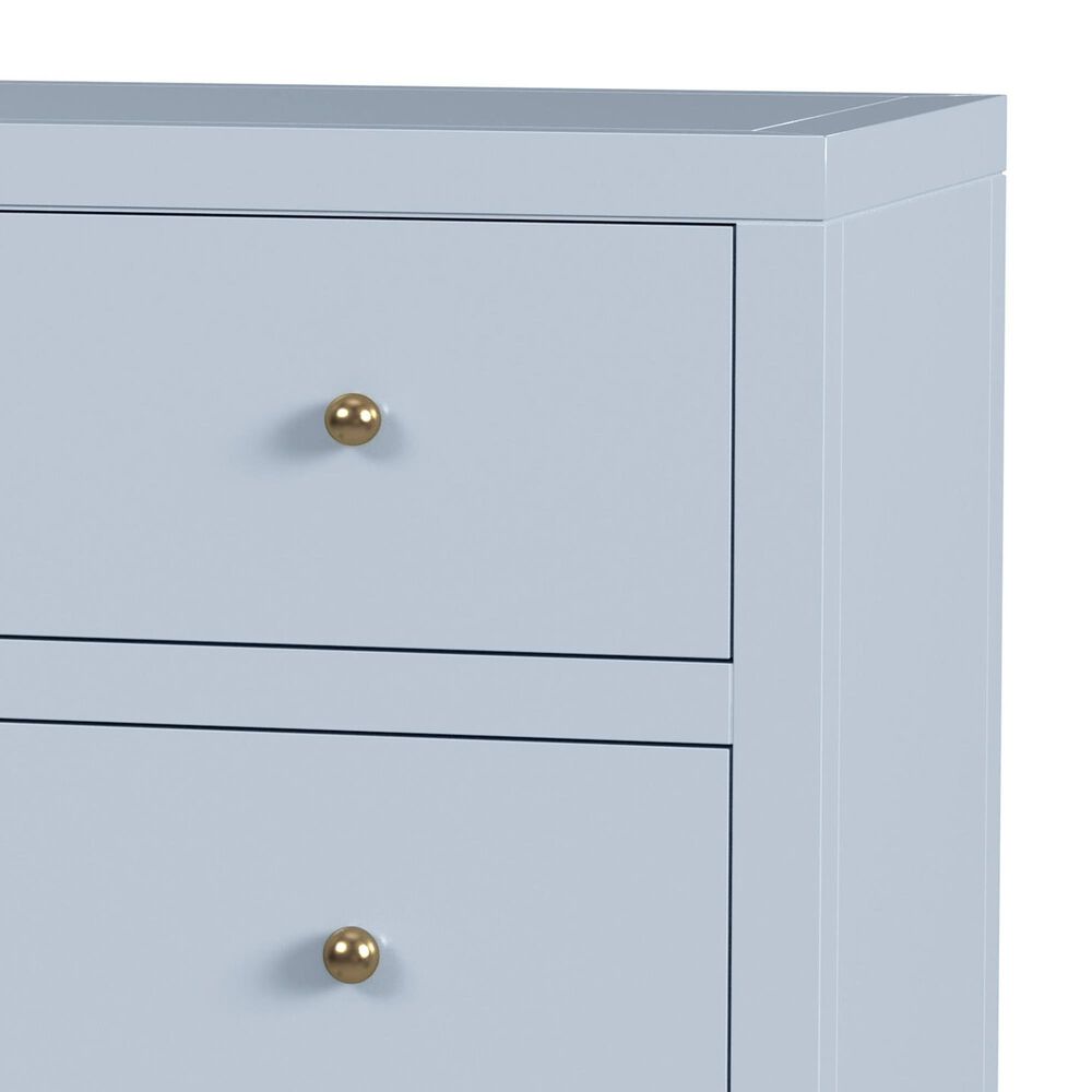 Butler Specialty Company Nora 5-Drawer Tall Dresser in Light Blue, , large