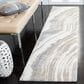 Safavieh Cyrus Shag CYR126A 2"2" x 9" Ivory and Grey Runner, , large