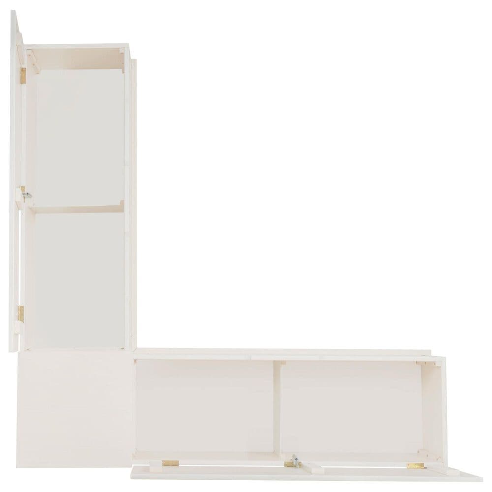 Linon Home Decor Tobin Backless Nook in White, , large