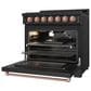 Thor Kitchen Gordon Ramsay 6 Cu. Ft. Professional Gas Range with Rose Gold Handle Kit in Black, , large