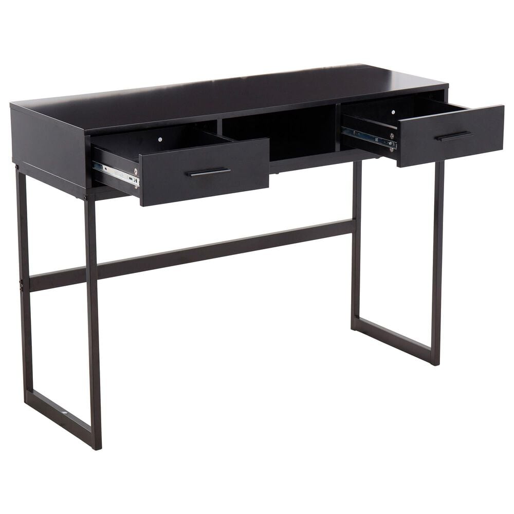 Lumisource Franklin Console Table in Black, , large