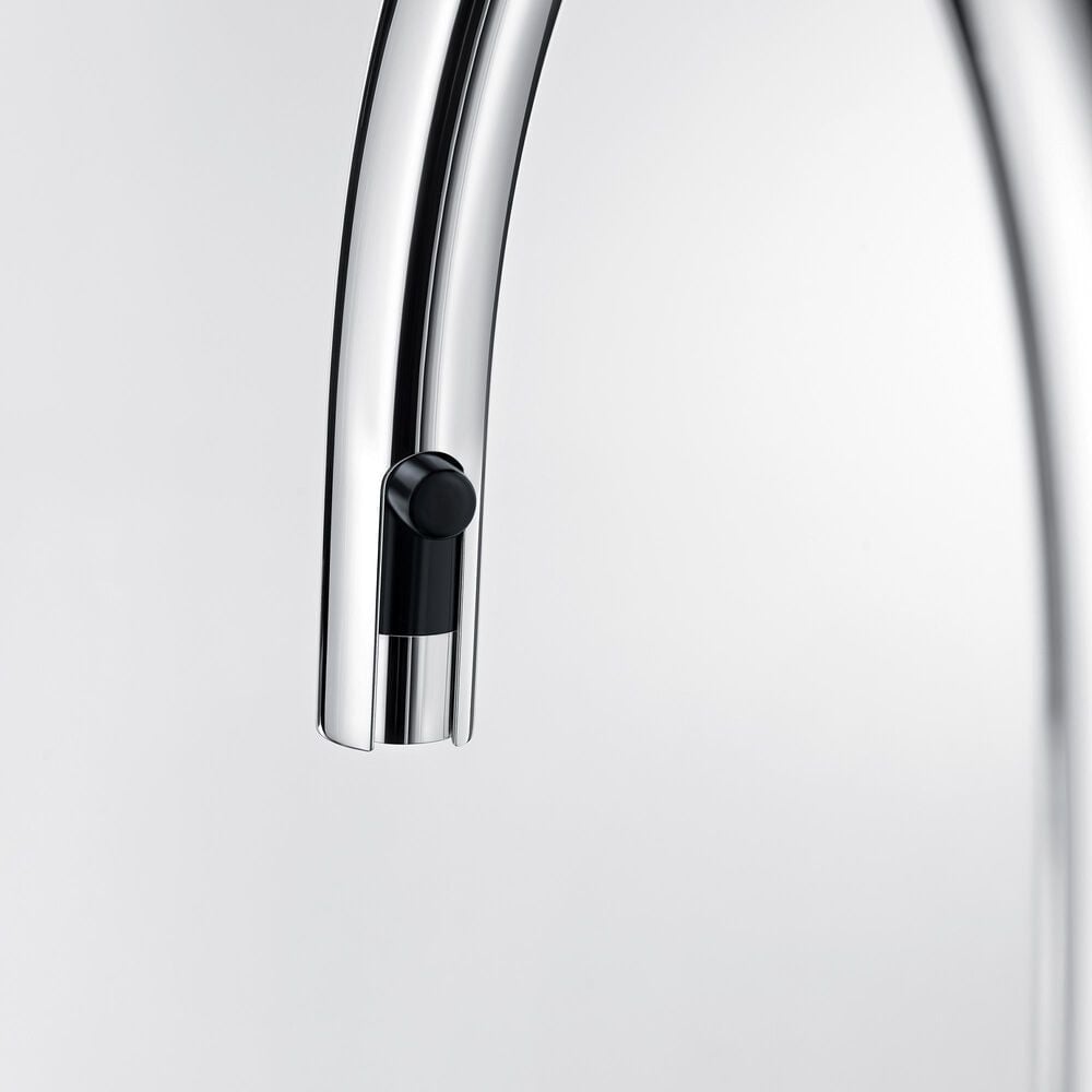Blanco Urbena 1.5 GPM Pull-Down Kitchen Faucet in Chrome and Coal Black, , large