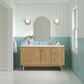 James Martin Vanities Laurent 60" Single Bathroom Vanity in Light Natural Oak with 3 cm White Zeus Quartz Top and Rectangular Sink, , large