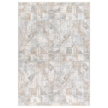 Surya Brunswick 9" x 12"2" Cream, Light Slate, Blue, Olive, Seafoam and Taupe Area Rug, , large