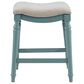 Linon Home Decor Hayes Counter Stool in Teal Blue, , large