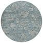 Dalyn Rug Company Silk Road Baltic, Sky, Denim, Ivory and Gray 8" Round Area Rug, , large