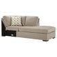 Ashley Bridgepoint 2-Piece Right Facing Sectional with Chaise in Stone, , large