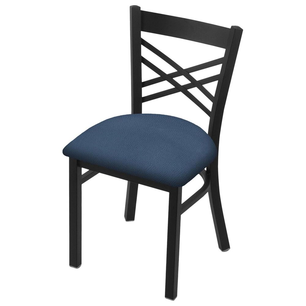 Holland Bar Stool 620 Catalina 18" Chair with Black Wrinkle and Rein Bay Seat, , large