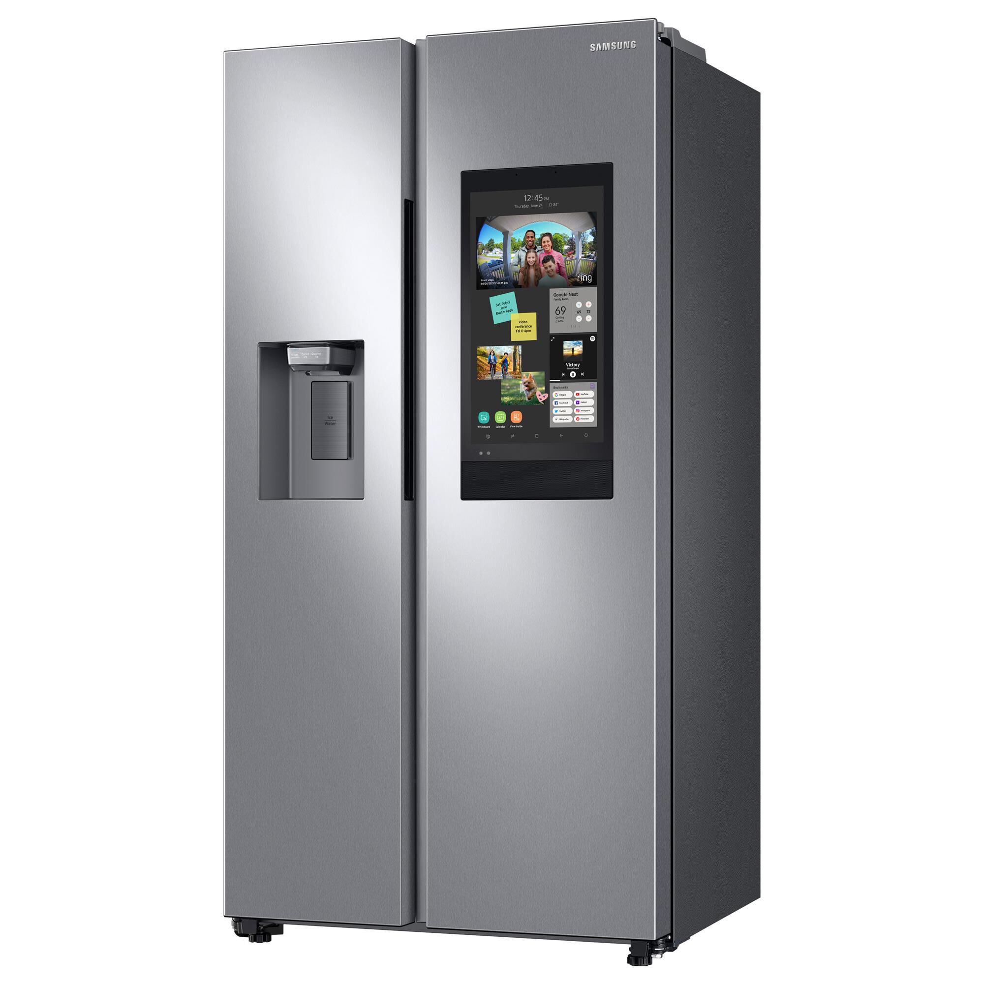 Samsung side by side top refrigerator family hub