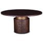 Home Trends & Design Santa Cruz and Portofino 5-Piece Round Dining Set in Antique Bronze and Antique Gold, , large