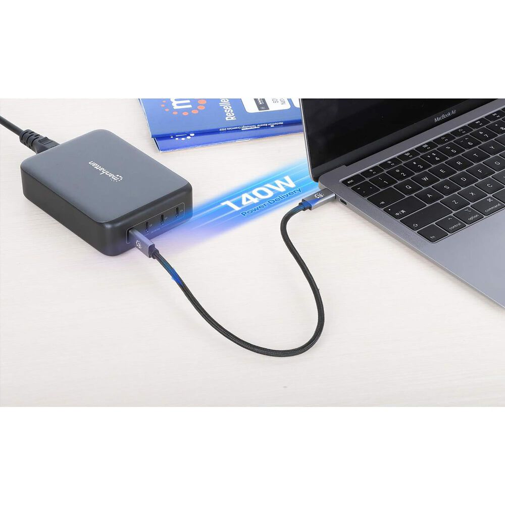 Manhattan 4-Port GaN USB Power Delivery Charging Station in Black, , large