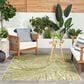 Nourison Aloha ALH41 12" x 15" Ivory and Green Indoor/Outdoor Area Rug, , large