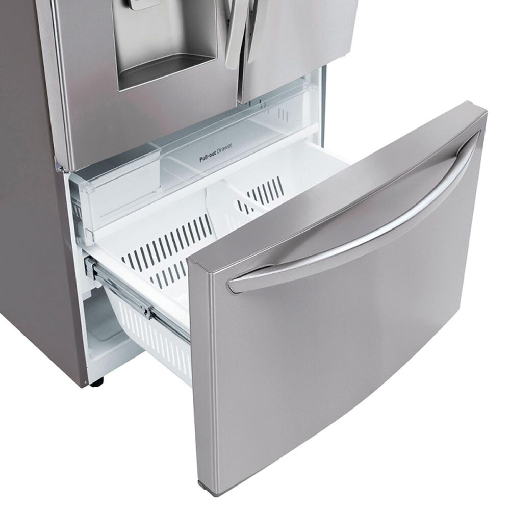 LG 26 Cu. Ft. 3-Door French Door Refrigerator with SmartThinQ in Stainless Steel with Dual Icemaker, , large