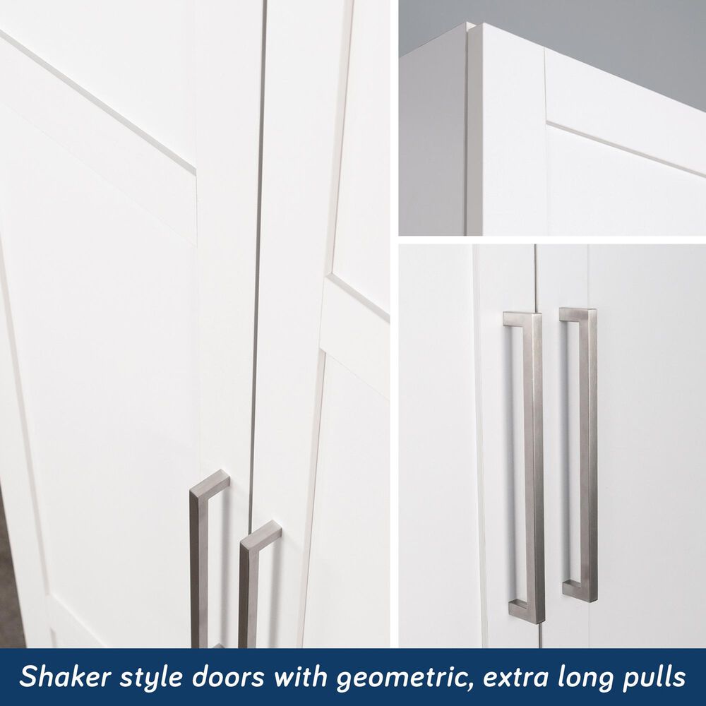 Sauder Wall-Mounted Shallow Cabinet &amp; Doors Bundle, , large