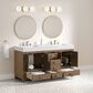 37B Alanya 60" Double Bathroom Vanity in Walnut Drift with White Composite Stone Top, , large