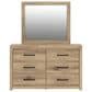 Ashley Brozmont 5 Piece King Panel Bedroom Set in Natural Brown, , large
