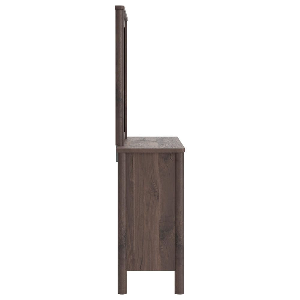 Ashley 5-Piece Queen Panel Platform Bedroom Set in Rich Brown, , large