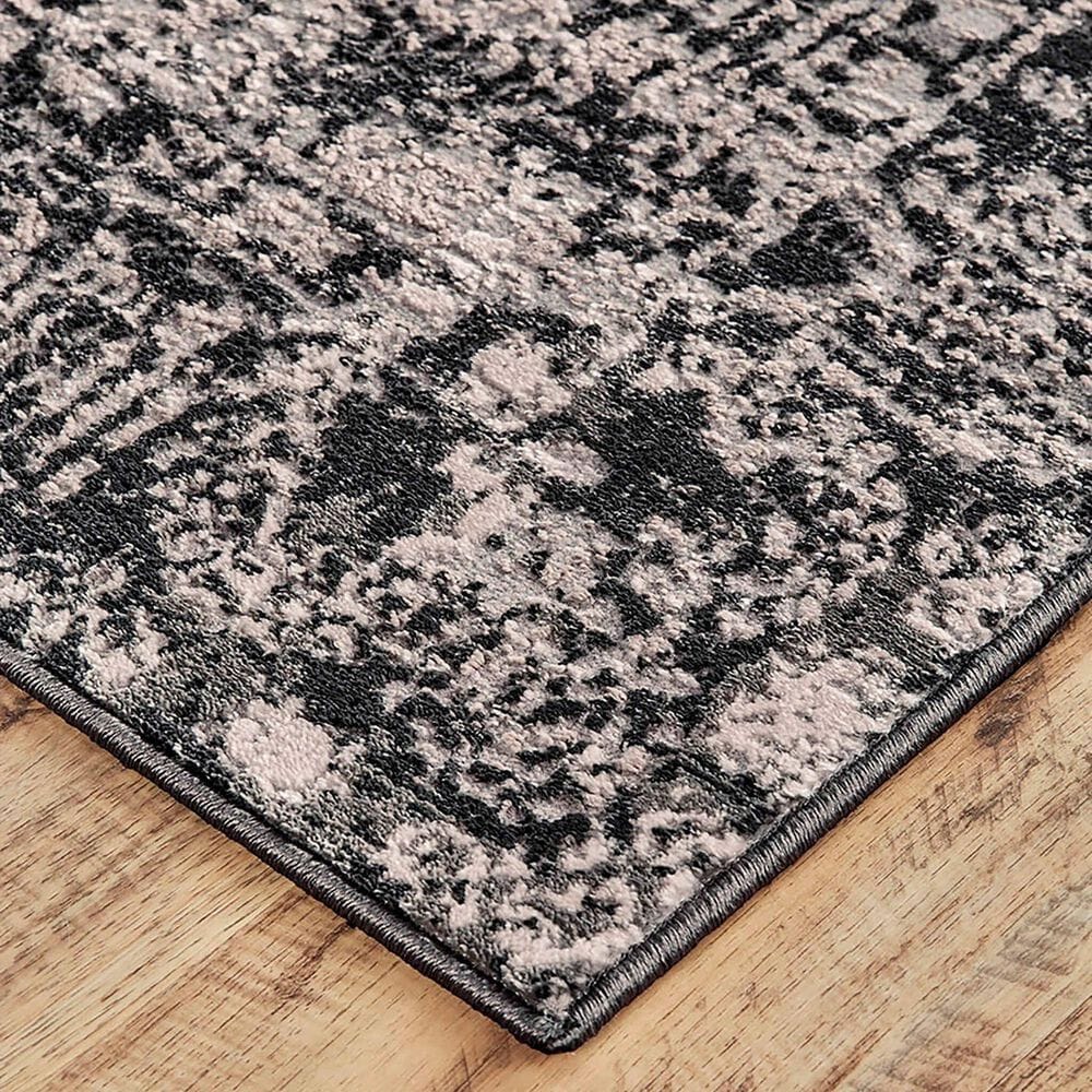 Feizy Prasad 1&#39;8&quot; x 2&#39;10&quot; Charcoal and Gray Area Rug, , large