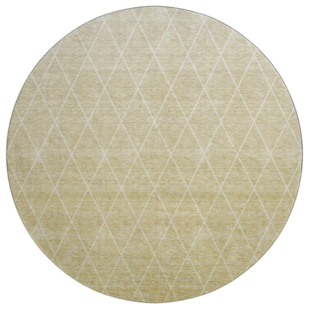 Dalyn Rug Company Lazio 8" Round Wheat Area Rug, , large