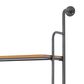 Maple and Jade 23" Wall Shelf in Brown and Black, , large