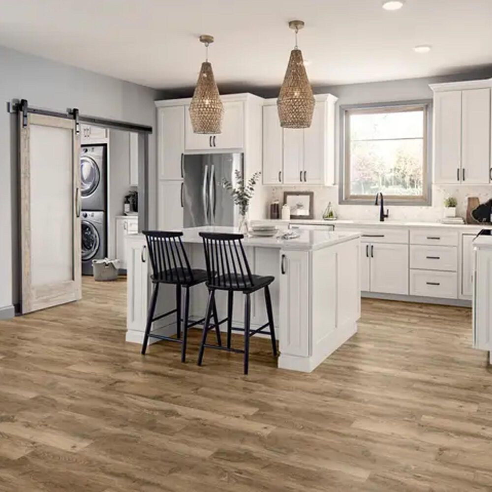 Mannington REALTA Glue Down Scandinavian Oak Pecan 7&quot; x 48&quot; Luxury Vinyl Plank, , large
