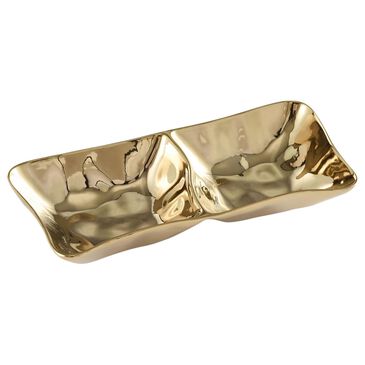 Pampa Bay Moonlight 9" 2-Section Server in Gold, , large