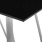 Blue River Cressida/Portia 7-Piece Dining Set in Black and Brushed Stainless Steel, , large