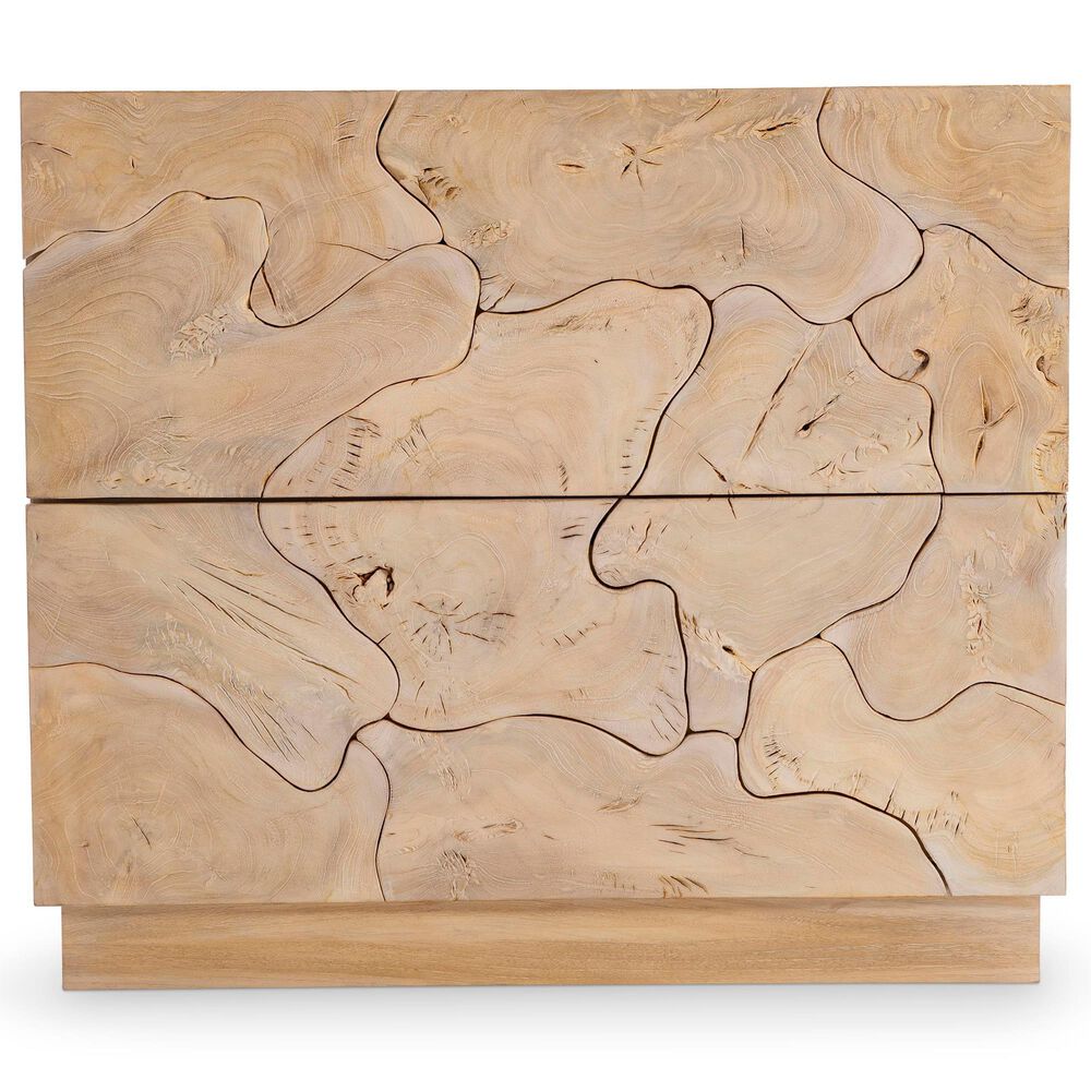 Bernhardt Calavaras 2-Drawer Nightstand in Bleached Teak, , large