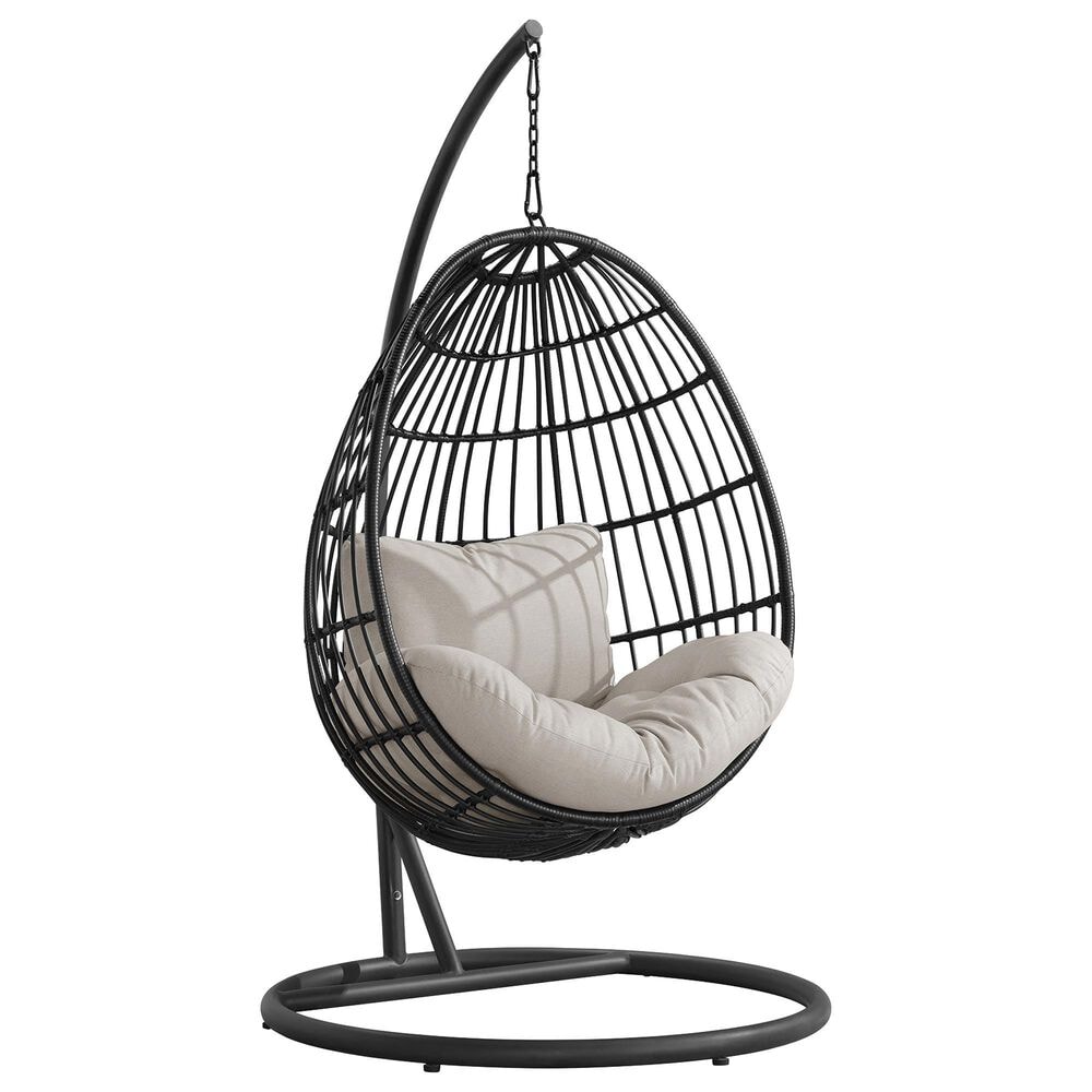 Mayberry Hill Playa Swing Egg Chair in Olefin Beige, , large