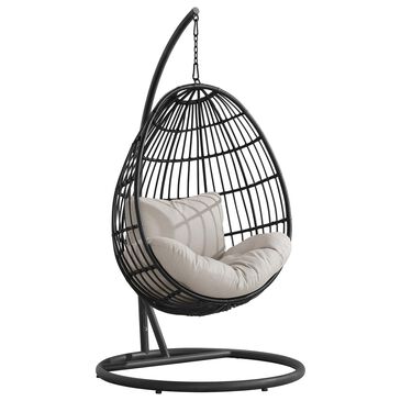 Mayberry Hill Playa Swing Egg Chair in Olefin Beige, , large