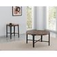 Steve Silver Chevron End Table in Cinnamon and Black, , large