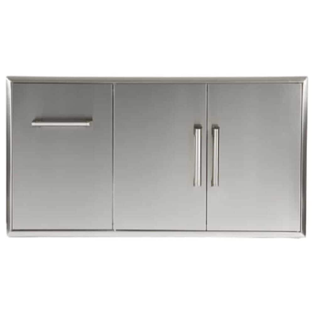 Coyote Outdoor Pull Out Drawer and Double Access Doors in Stainless Steel, , large