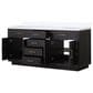 Lexora Home Abbey 72" Double Bathroom Vanity in Black Oak with 2 cm White Cultured Marble Top and Rectangular Sinks, , large