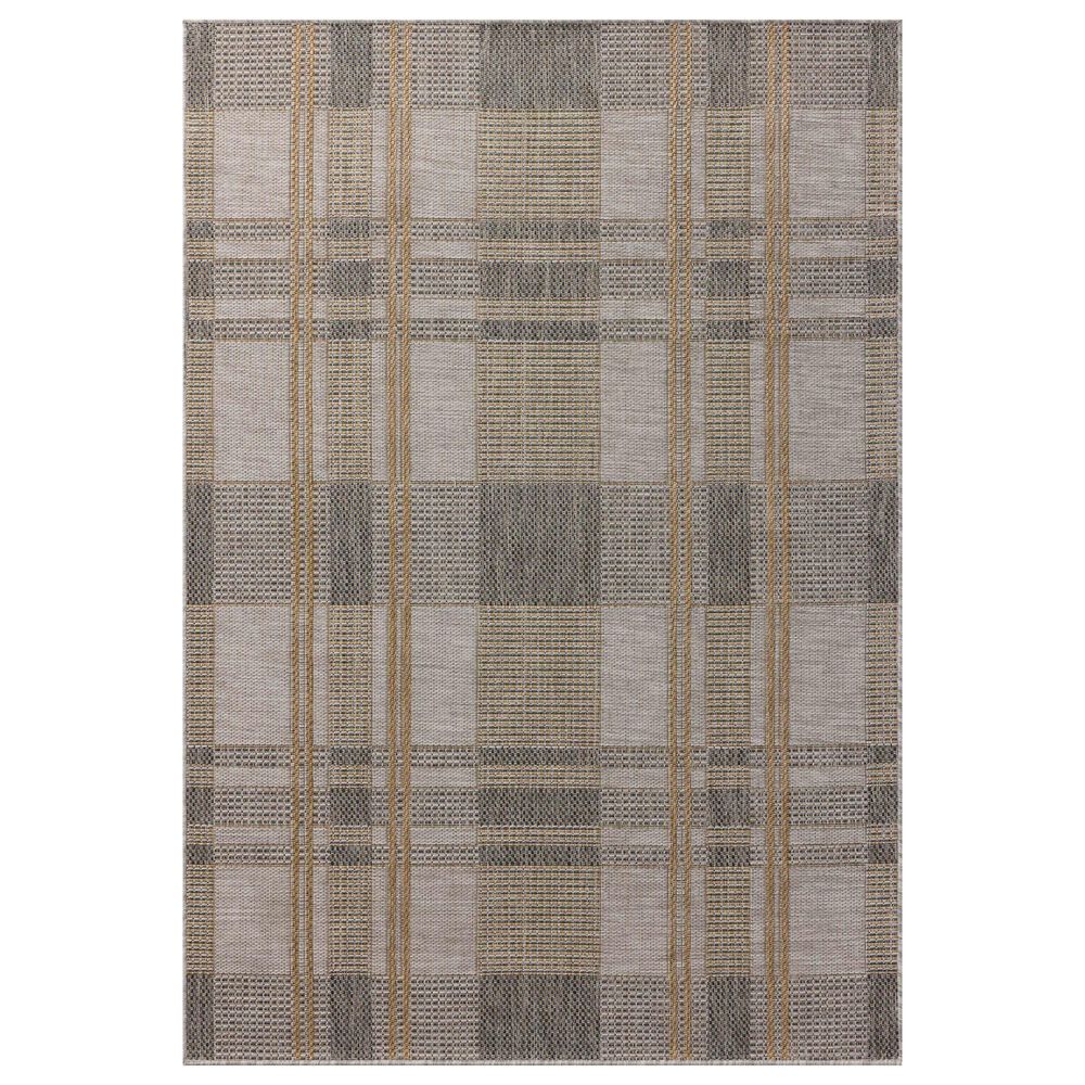 Loloi II Birch 2"3" x 3"9" Bone and Gold Indoor/Outdoor Area Rug, , large