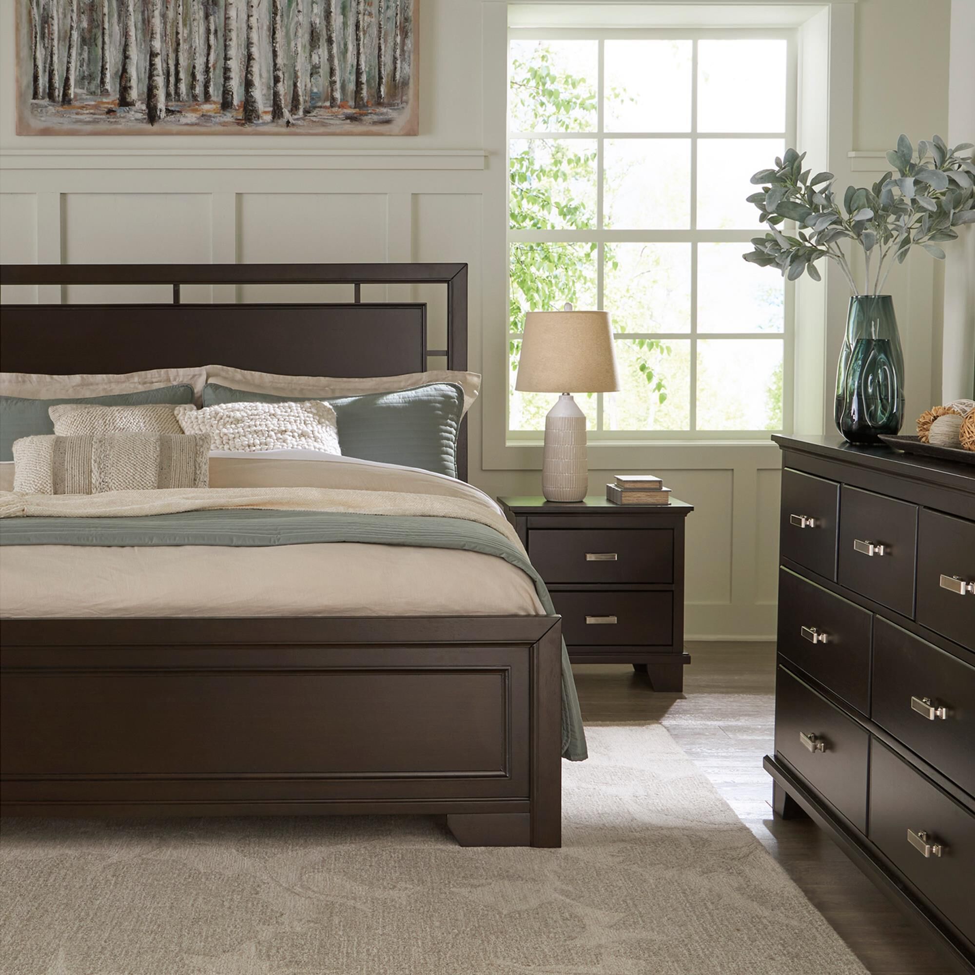 Ashley Covetown 2-Drawer Nightstand in Dark Brown