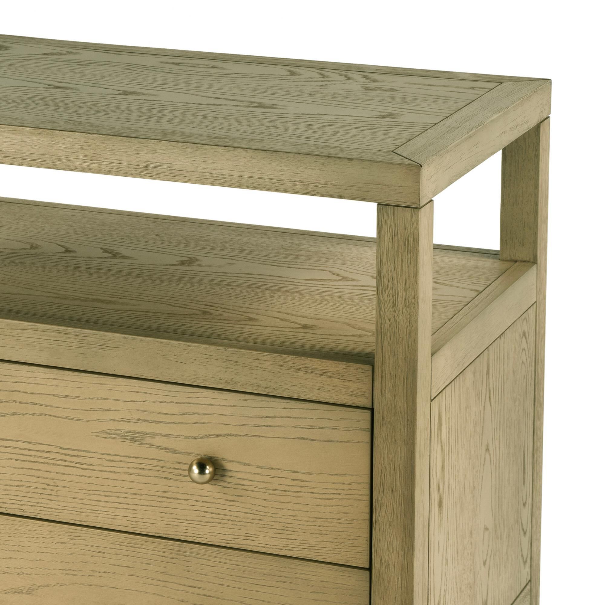 Butler Specialty Company Nora 2-Drawer Wide Nightstand with Open