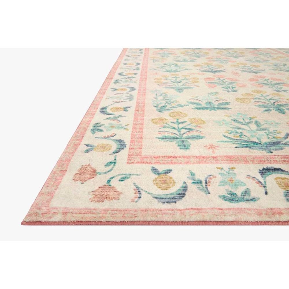 Rifle Paper Co. x Loloi Rifle Paper Co. x Loloi Eden Mughal Rose Blush 5&#39;-0&quot; x 7&#39;-6&quot; Area Rug, , large