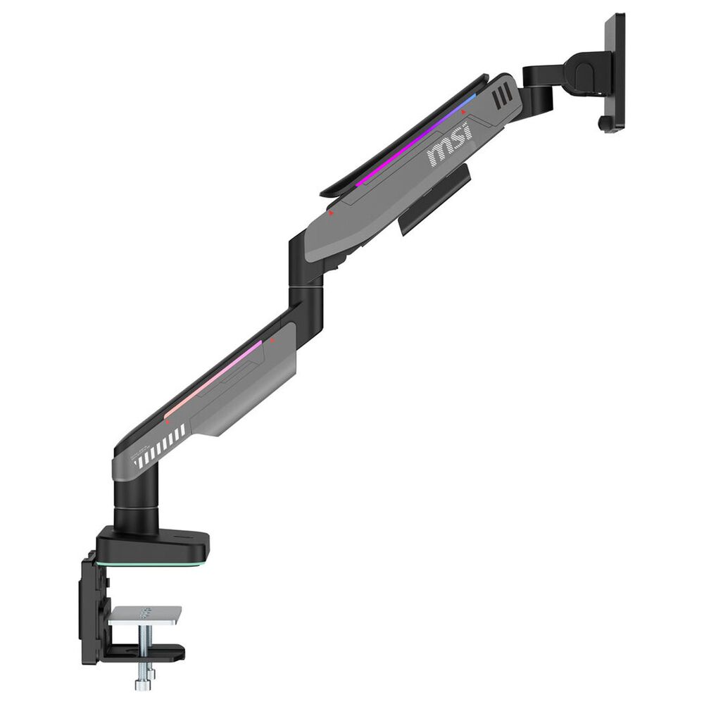 MSI Single Monitor Arm in Matte Black and Painted Gray, , large