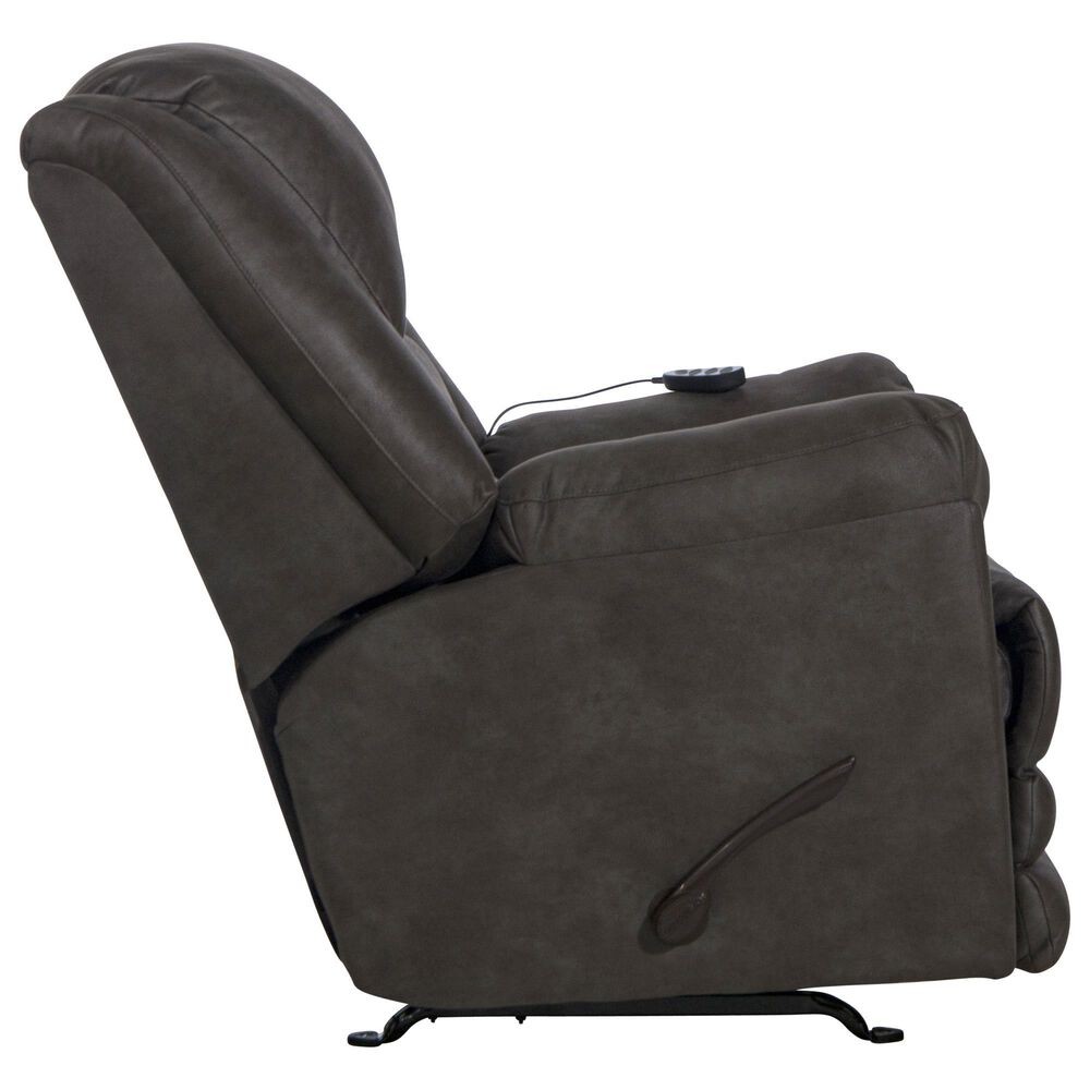 Catnapper Hayden Rocker Recliner with Heat and Massage in Steel, , large