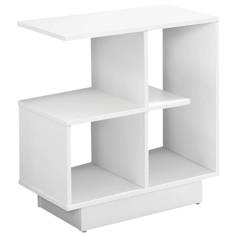 Monarch Specialties 24" Accent Table in White, , large