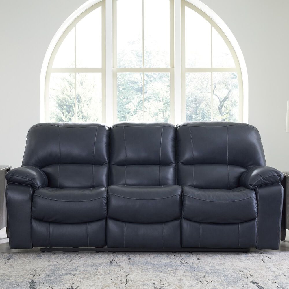 Ashley Leesworth Power Reclining Sofa in Ocean, , large