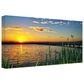 Timberlake Beata Czyzowska "Lakeside Melody" 12" x 24" Canvas Art in Light Blue/Tan/Yellow/Grey, , large